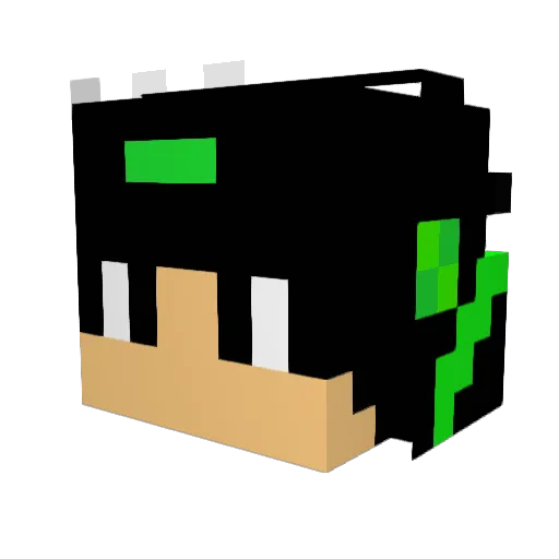 honeyxbb Minecraft avatar head, 3D render