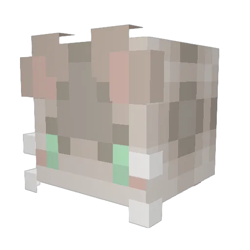 honeyybear92 Minecraft avatar head, 3D render