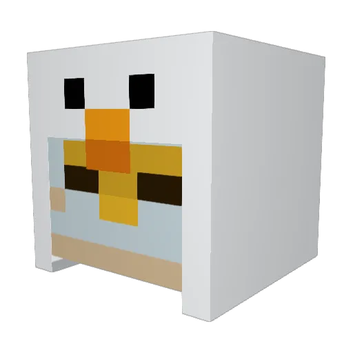 hong1221 Minecraft avatar head, 3D render