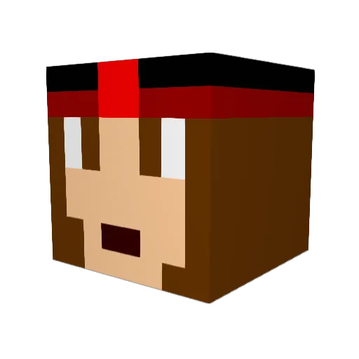 hong8682 Minecraft avatar head, 3D render