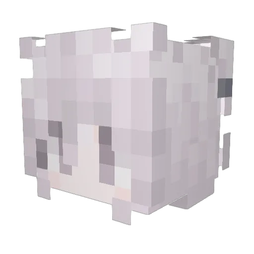 hongfourteen Minecraft avatar head, 3D render