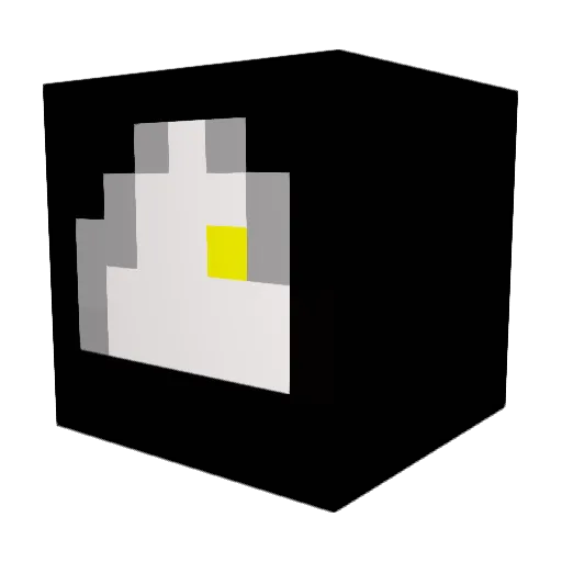 honghyeong Minecraft avatar head, 3D render