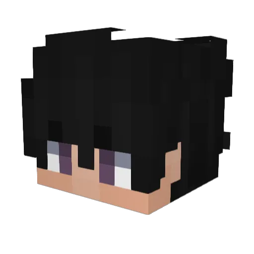 hongmoon_ Minecraft avatar head, 3D render
