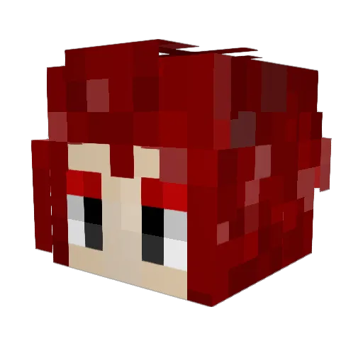 hongqi111 Minecraft avatar head, 3D render