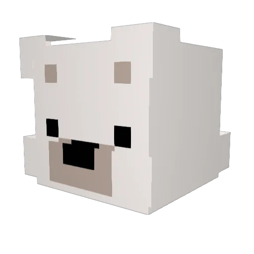 hongsi77 Minecraft avatar head, 3D render