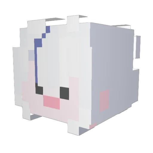 hongsii0 Minecraft avatar head, 3D render