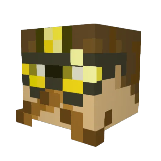 hongtay Minecraft avatar head, 3D render