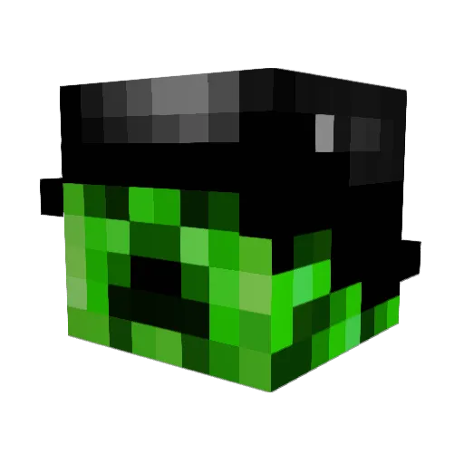 honings Minecraft avatar head, 3D render