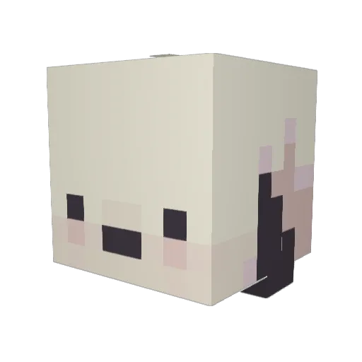 honkifimcute Minecraft avatar head, 3D render