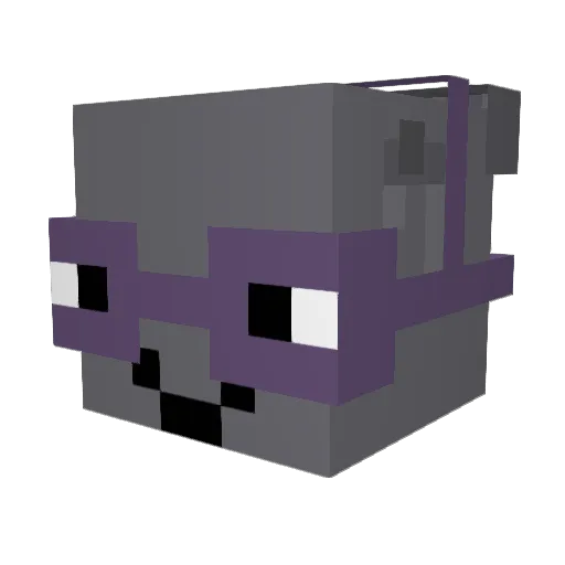 honkimgrey Minecraft avatar head, 3D render