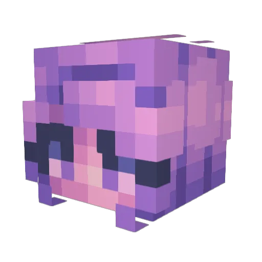 honkua Minecraft avatar head, 3D render