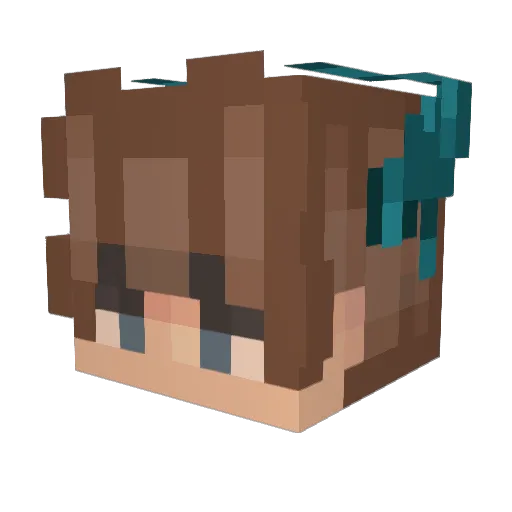 honkv Minecraft avatar head, 3D render