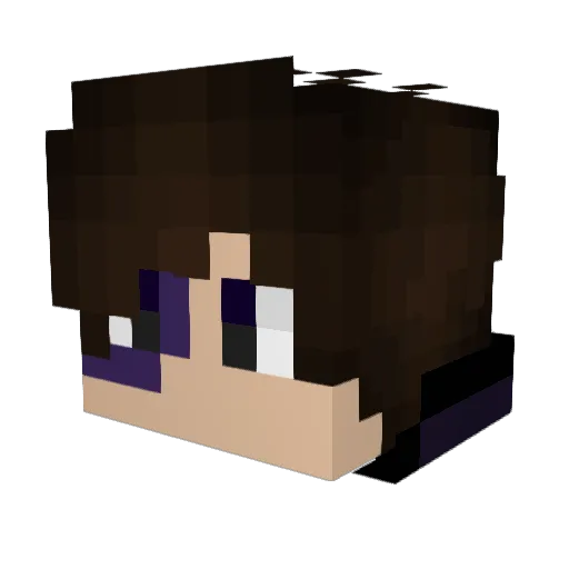 hono0305 Minecraft avatar head, 3D render
