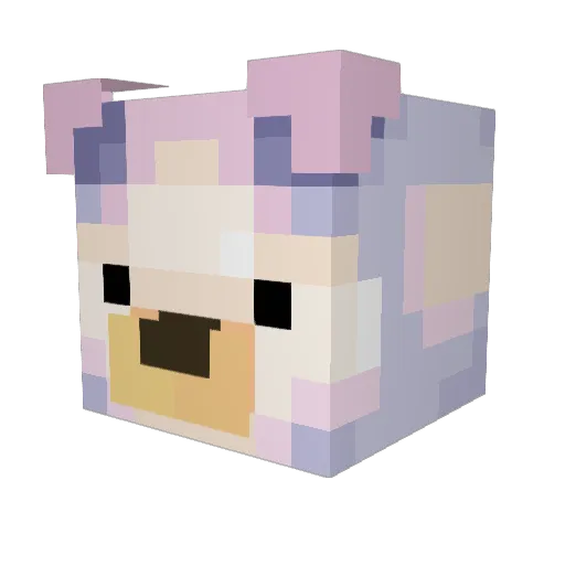 honoka2006 Minecraft avatar head, 3D render
