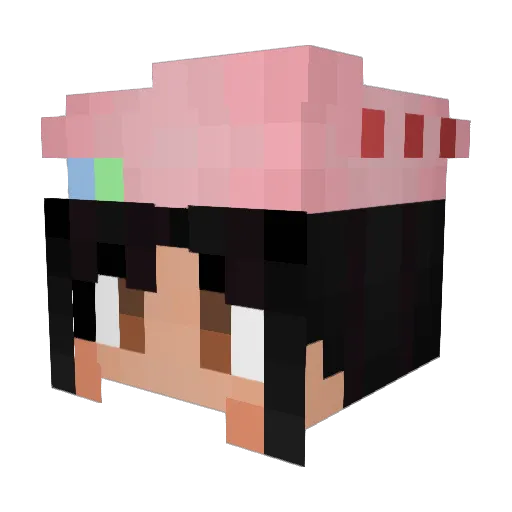 honorcross Minecraft avatar head, 3D render