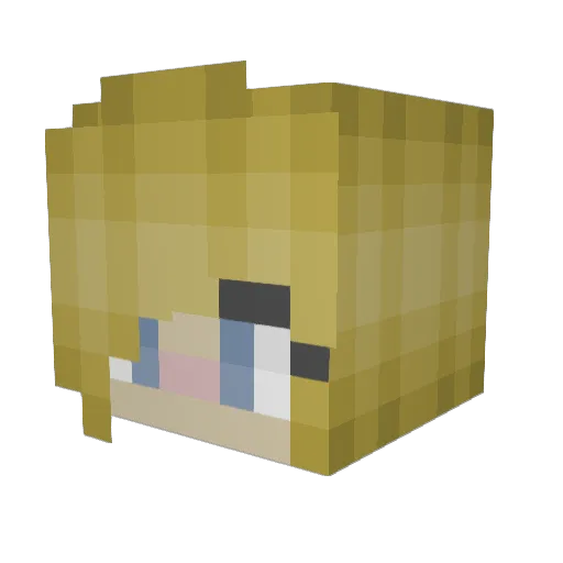 honourd04 Minecraft avatar head, 3D render