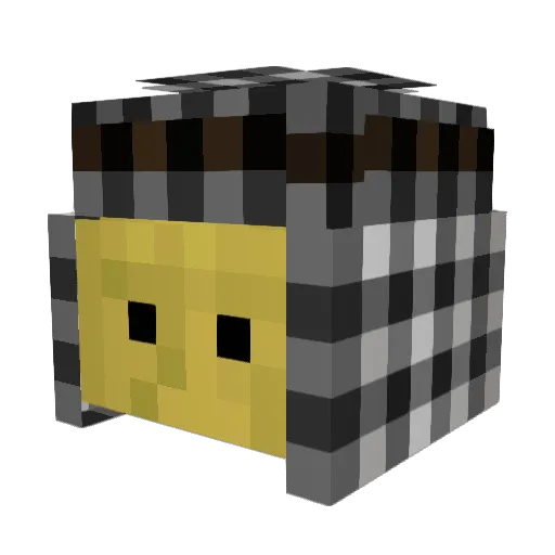 honsda Minecraft avatar head, 3D render
