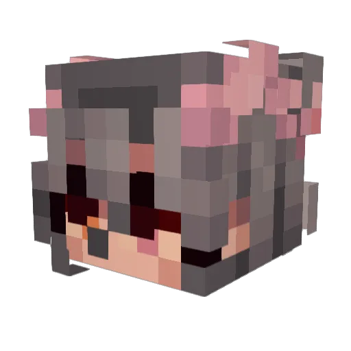 honxeydew Minecraft avatar head, 3D render