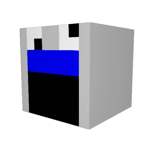 honxpheos Minecraft avatar head, 3D render