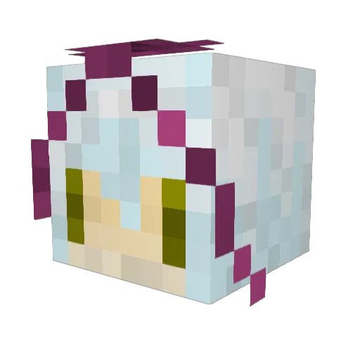 honyarr Minecraft avatar head, 3D render