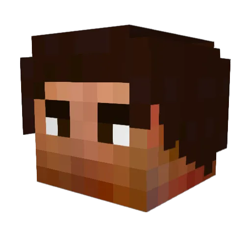 honzax7 Minecraft avatar head, 3D render