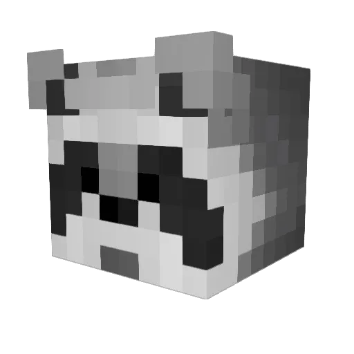 hoodahh Minecraft avatar head, 3D render