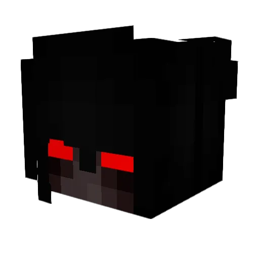 hoodpunk Minecraft avatar head, 3D render
