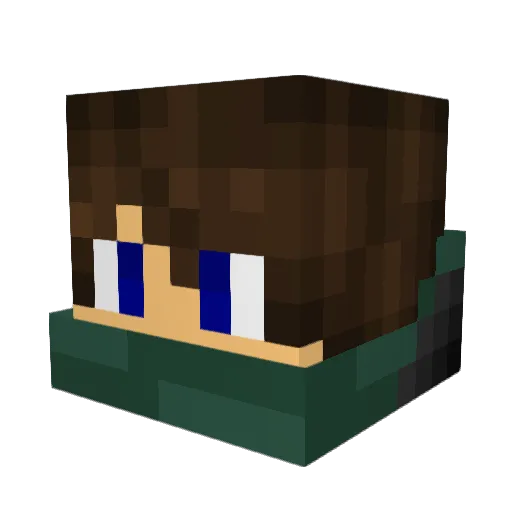 hoodskillz Minecraft avatar head, 3D render
