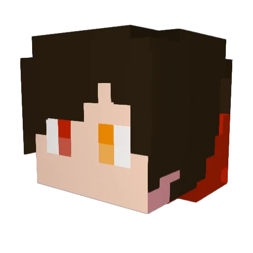 hoodstar0122 Minecraft avatar head, 3D render