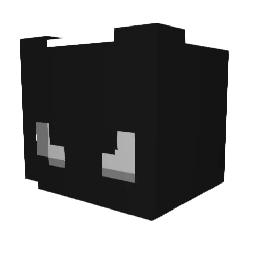 hoodzone Minecraft avatar head, 3D render