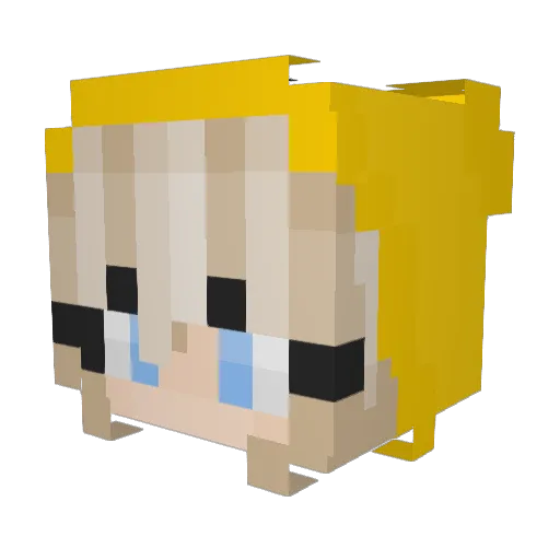 hoogsteentje Minecraft avatar head, 3D render