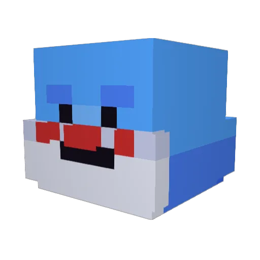hooing123 Minecraft avatar head, 3D render