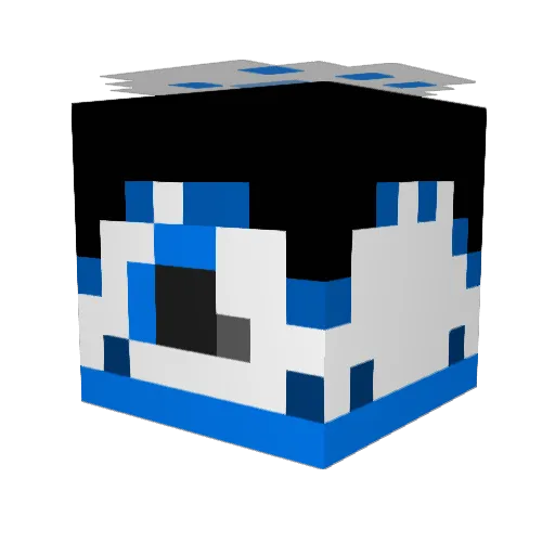 hoomanpickles1 Minecraft avatar head, 3D render