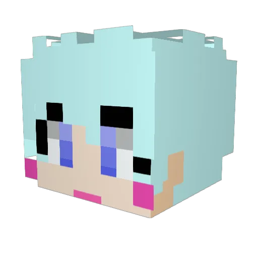 hoonjae Minecraft avatar head, 3D render