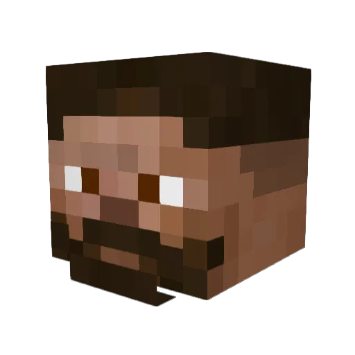 hoopman22 Minecraft avatar head, 3D render