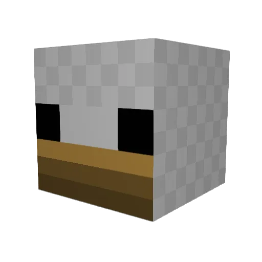 hoopsrob123 Minecraft avatar head, 3D render