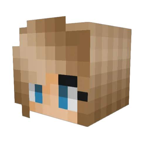 hooterv2 Minecraft avatar head, 3D render