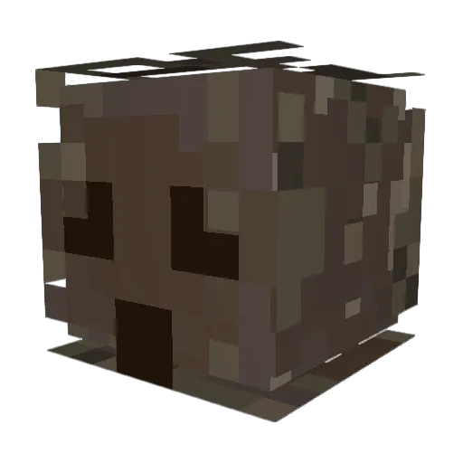 hootsening Minecraft avatar head, 3D render
