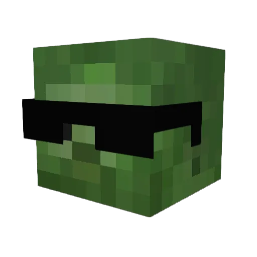 hooxoo Minecraft avatar head, 3D render