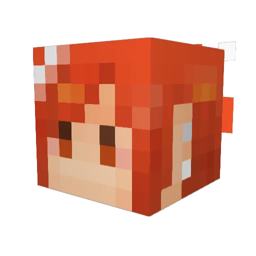 hoozk Minecraft avatar head, 3D render