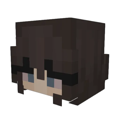 hopee__ Minecraft avatar head, 3D render