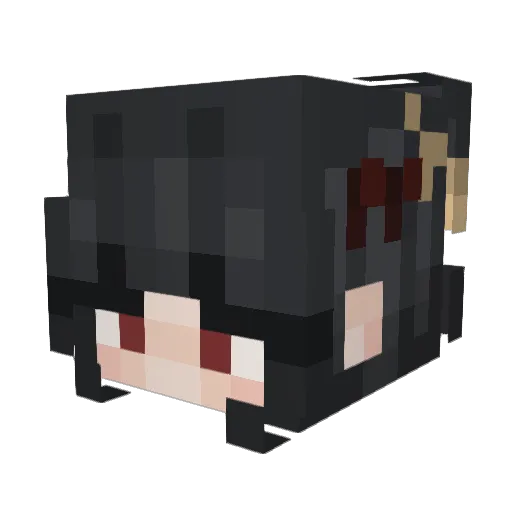 hopemla Minecraft avatar head, 3D render