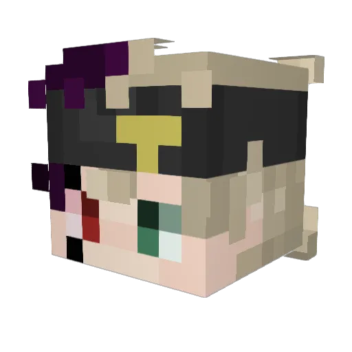 hoper_ Minecraft avatar head, 3D render