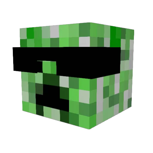 hopless Minecraft avatar head, 3D render