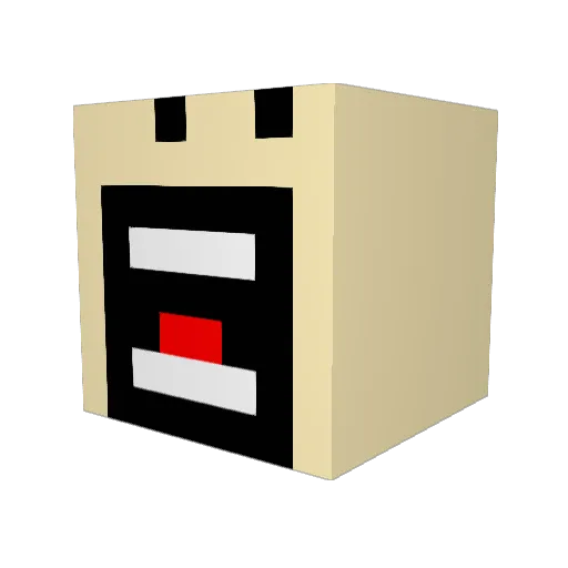 hoppingfruit Minecraft avatar head, 3D render