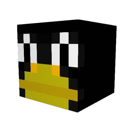 hops23 Minecraft avatar head, 3D render