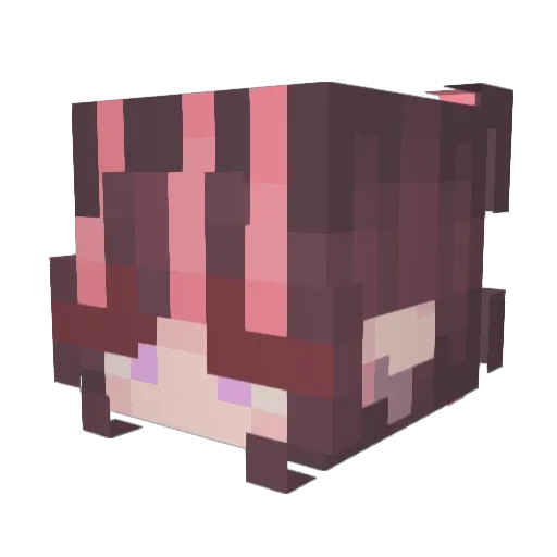 hoqs Minecraft avatar head, 3D render