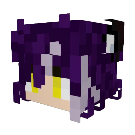 horapiyo Minecraft avatar head, 3D render