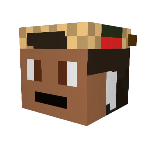 hord3ix Minecraft avatar head, 3D render