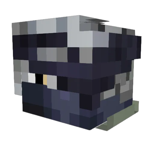 hordiin Minecraft avatar head, 3D render